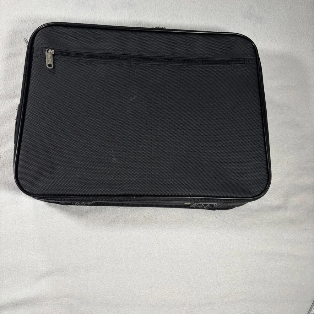 Trans Pro by ATTCO Briefcase Unisex Large Black Excellent Nylon Messenger Bag